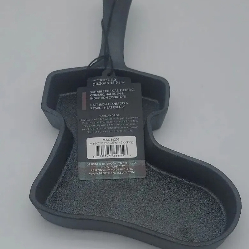 Cast Iron Pan cooking skilet by Brooklyn Steel company 5.2" ×5.3" New ch…